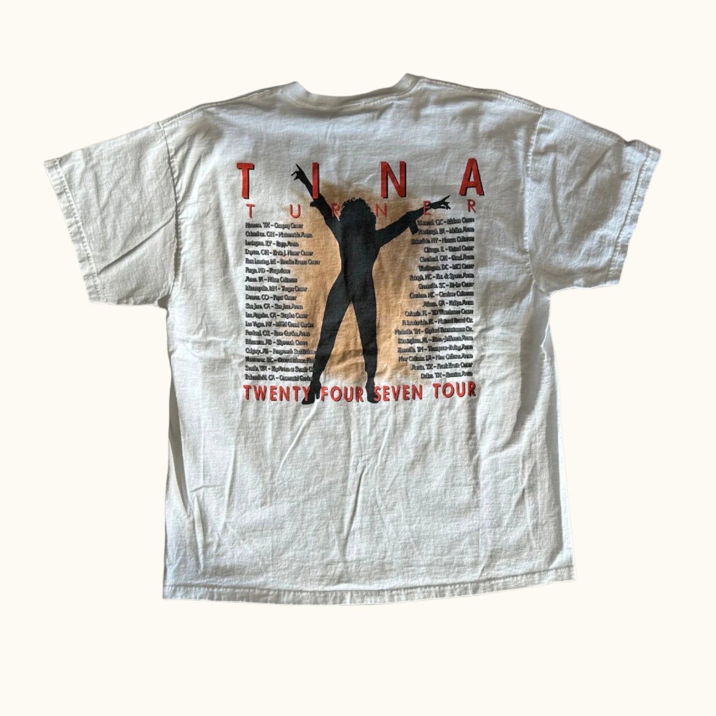 Vintage 2000 Tina Turner 24/7 Tour shirt size XL