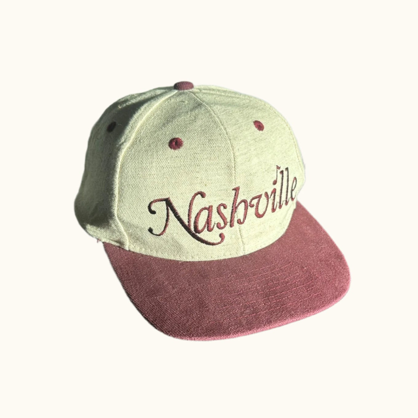 Nashville burgandy bill Hat