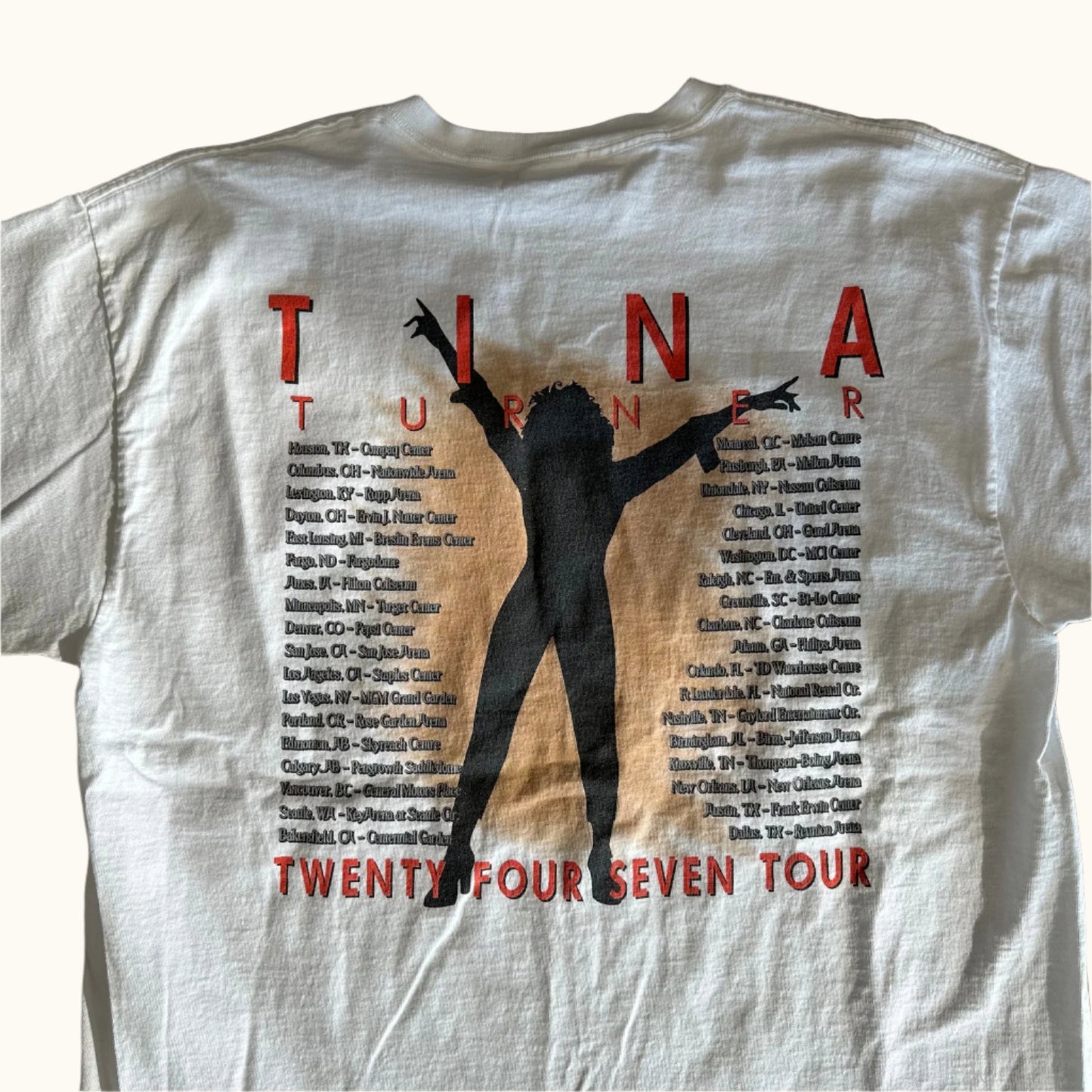 Vintage 2000 Tina Turner 24/7 Tour shirt size XL