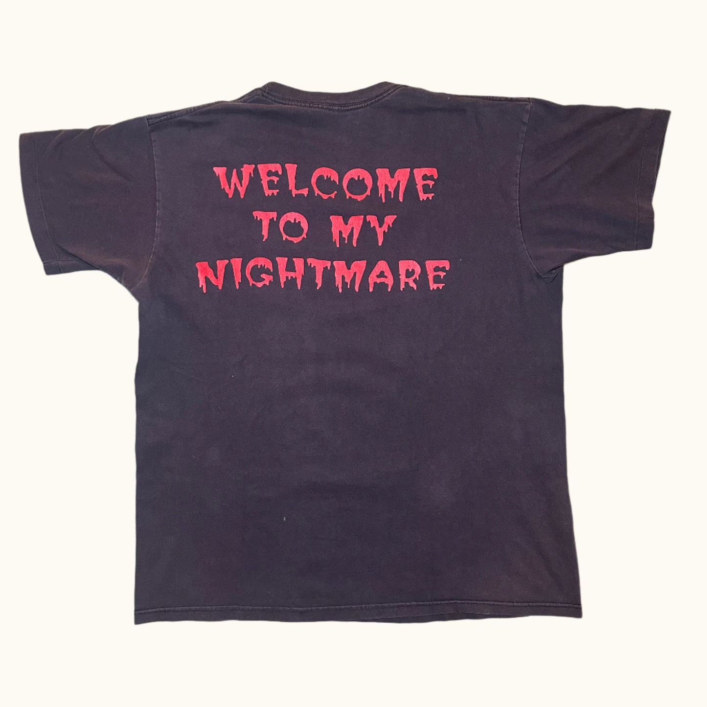 Vintage 90's Alice Cooper welcome to my nightmare tshirt size XL