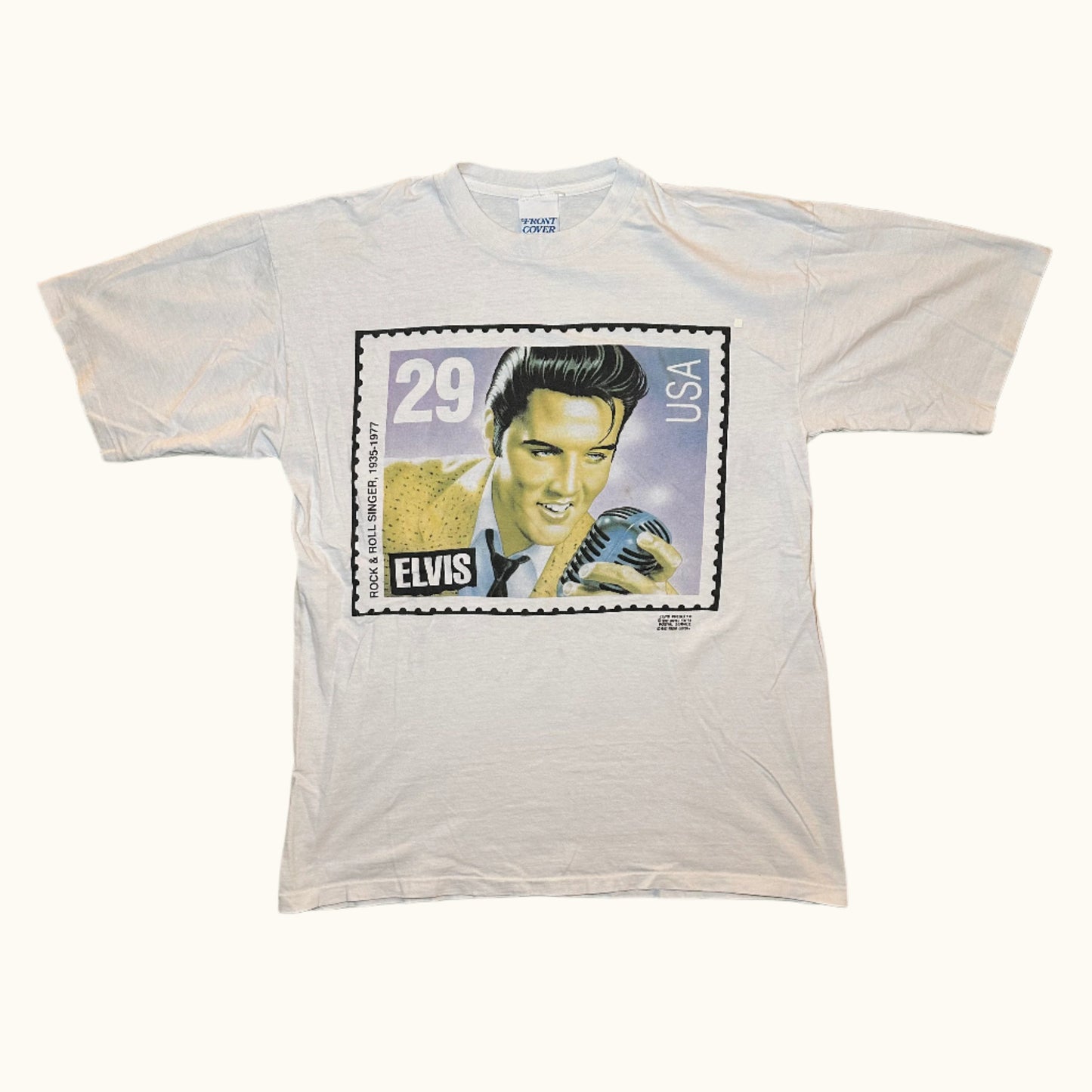 Vintage 1992 Elvis stamp shirt size XL