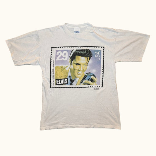 Vintage 1992 Elvis stamp shirt size XL