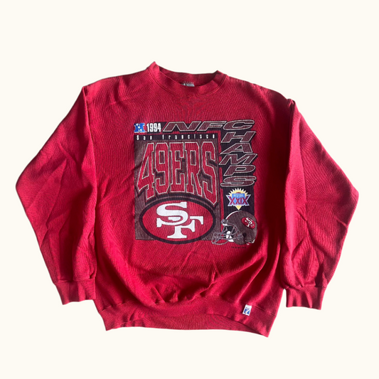 1994 Logo 7 49ers NFC champs sweatshirt size L