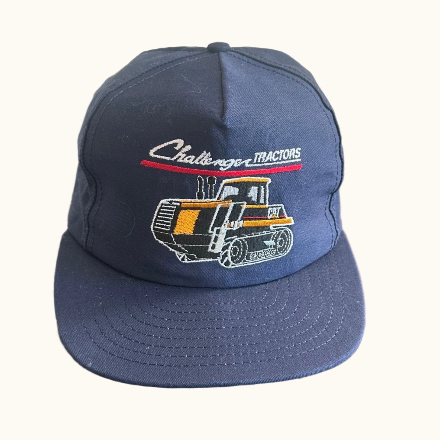 Vintage CAT Challenge Tractors Snapback Hat